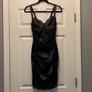 Oh Polly Black Body Con Dress
